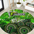 Sydney Thunder Round Carpet Graffiti Urban Aboriginal Dot Abstract Design