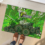 Sydney Thunder Rubber Doormat Graffiti Urban Aboriginal Dot Abstract Design