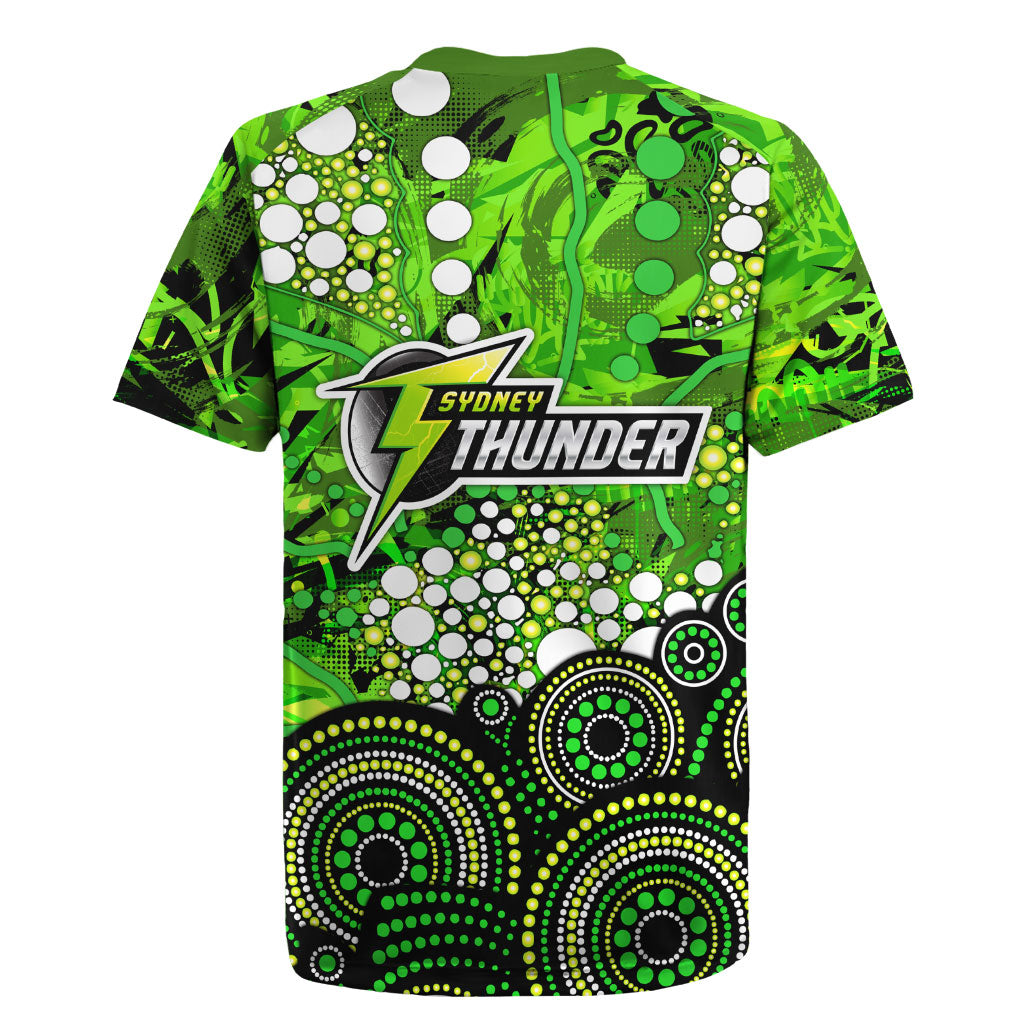 Sydney Thunder Rugby Jersey Graffiti Urban Aboriginal Dot Abstract Design