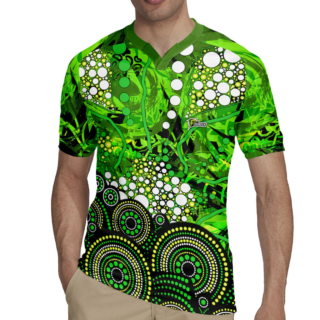 Sydney Thunder Rugby Jersey Graffiti Urban Aboriginal Dot Abstract Design