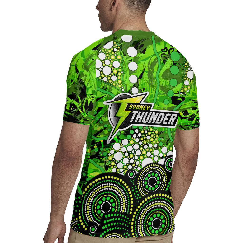 Sydney Thunder Rugby Jersey Graffiti Urban Aboriginal Dot Abstract Design