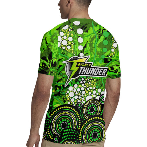 Sydney Thunder Rugby Jersey Graffiti Urban Aboriginal Dot Abstract Design