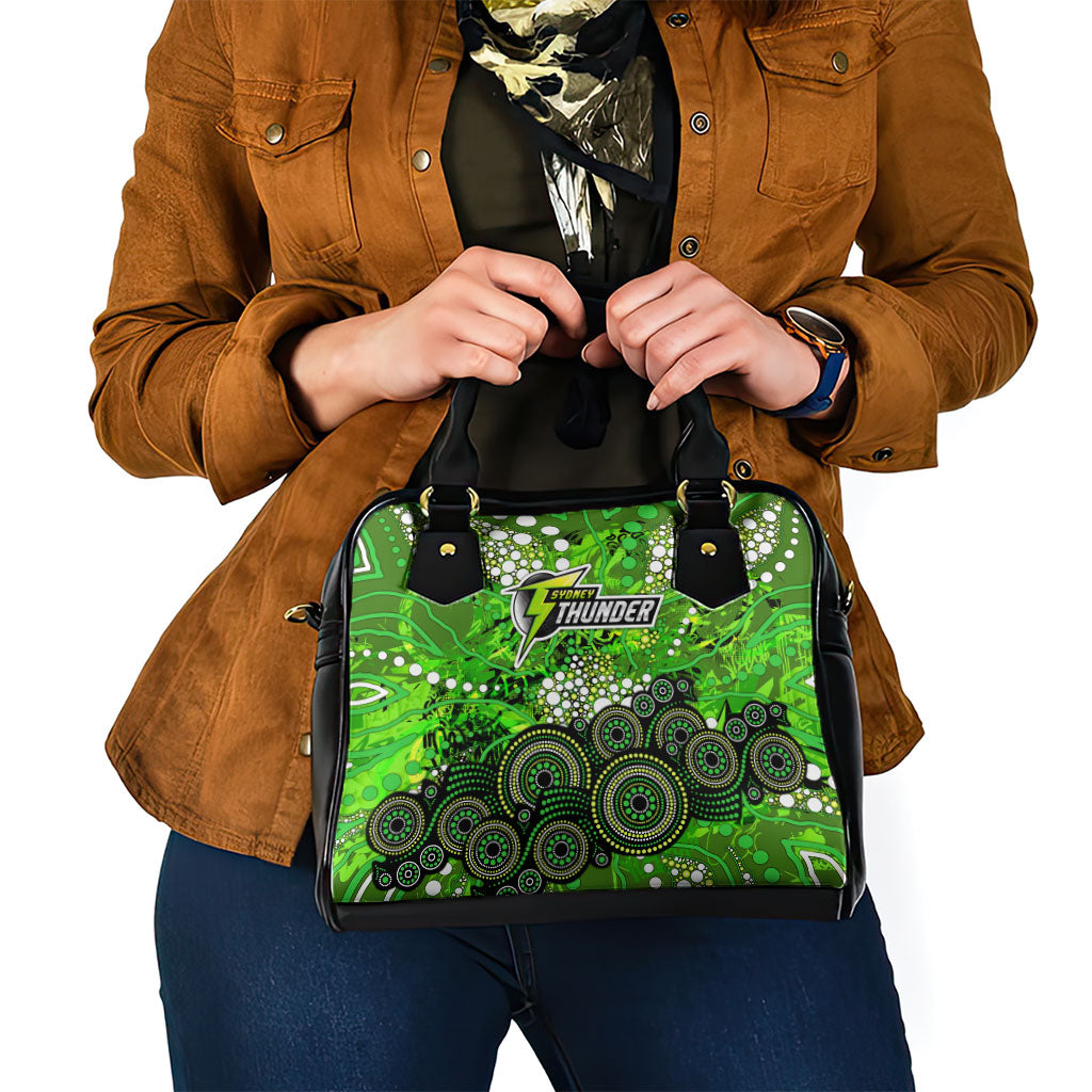 Sydney Thunder Shoulder Handbag Graffiti Urban Aboriginal Dot Abstract Design