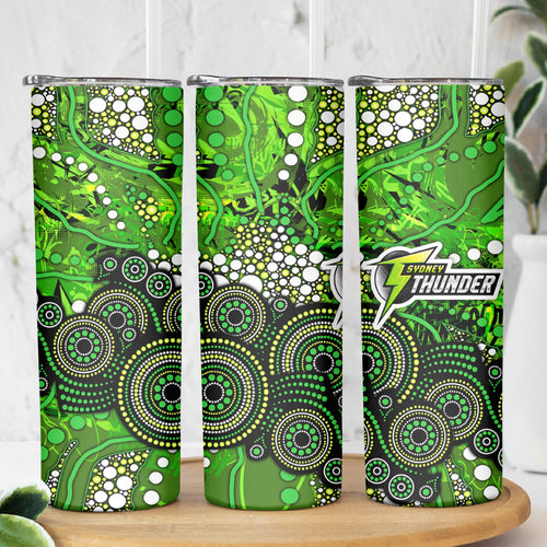 Sydney Thunder Skinny Tumbler Graffiti Urban Aboriginal Dot Abstract Design