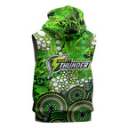 Sydney Thunder Sleeveless Hoodie Graffiti Urban Aboriginal Dot Abstract Design