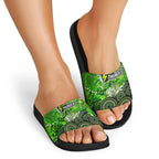 Sydney Thunder Slide Sandals Graffiti Urban Aboriginal Dot Abstract Design