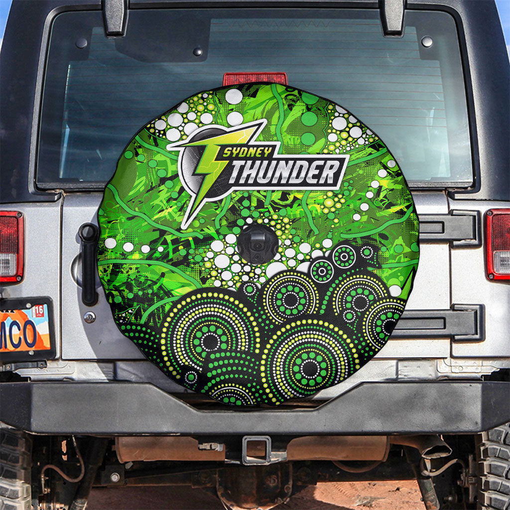 Sydney Thunder Spare Tire Cover Graffiti Urban Aboriginal Dot Abstract Design