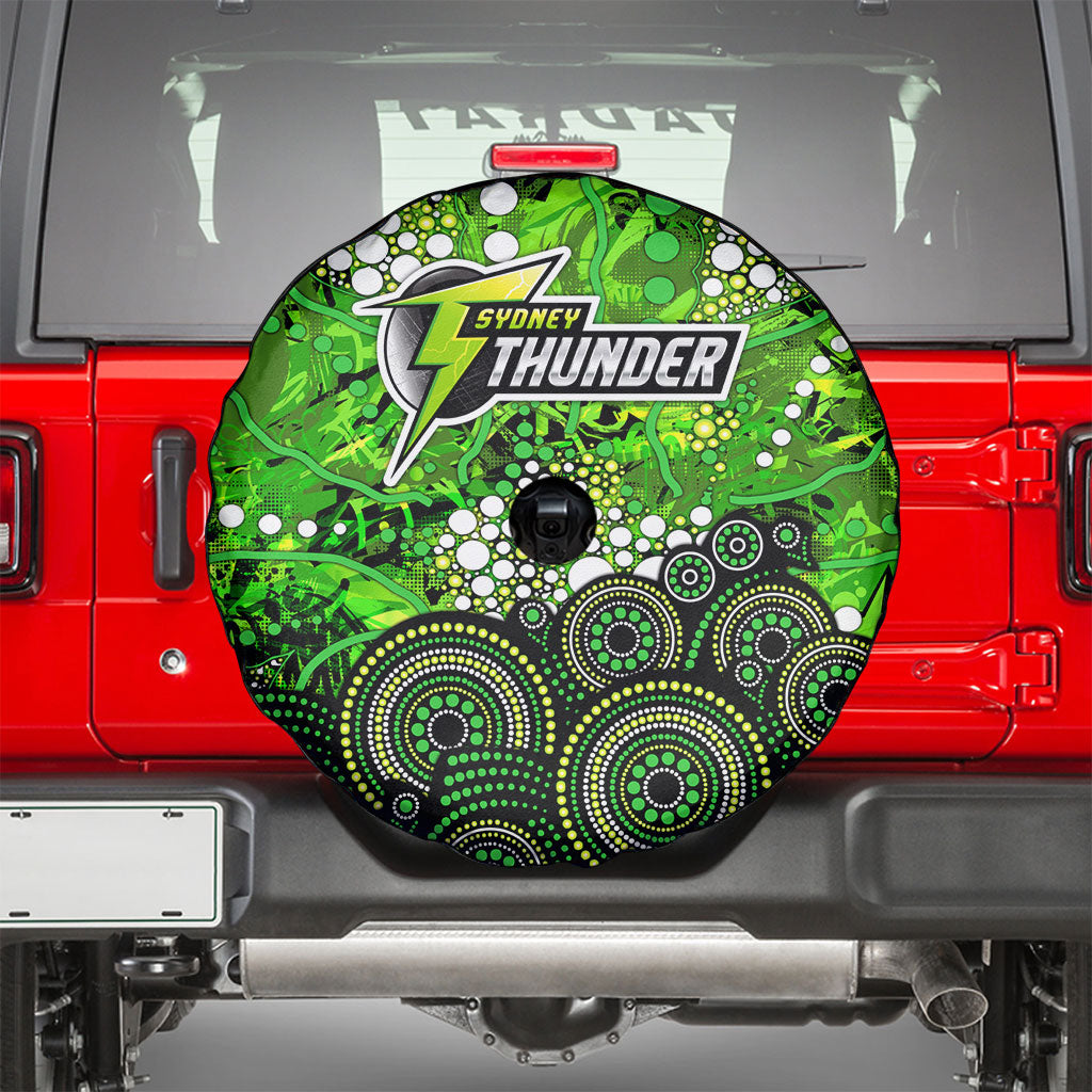 Sydney Thunder Spare Tire Cover Graffiti Urban Aboriginal Dot Abstract Design