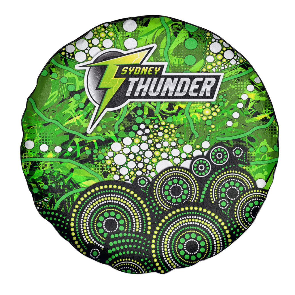 Sydney Thunder Spare Tire Cover Graffiti Urban Aboriginal Dot Abstract Design