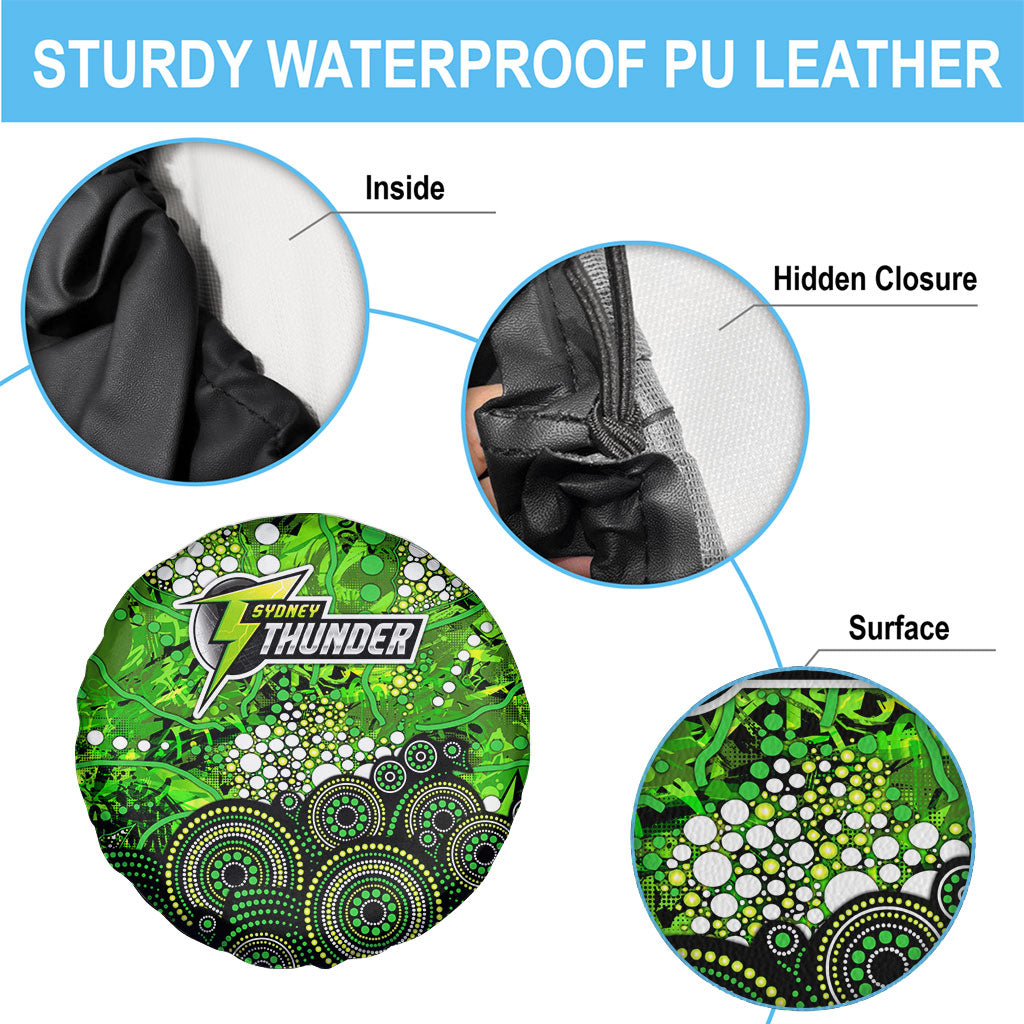 Sydney Thunder Spare Tire Cover Graffiti Urban Aboriginal Dot Abstract Design