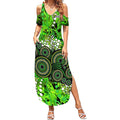 Sydney Thunder Summer Maxi Dress Graffiti Urban Aboriginal Dot Abstract Design