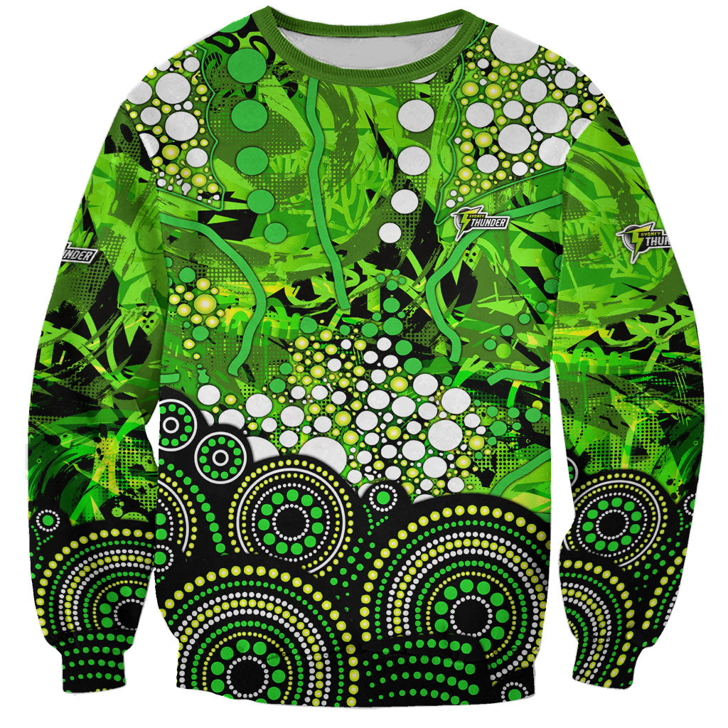 Sydney Thunder Sweatshirt Graffiti Urban Aboriginal Dot Abstract Design
