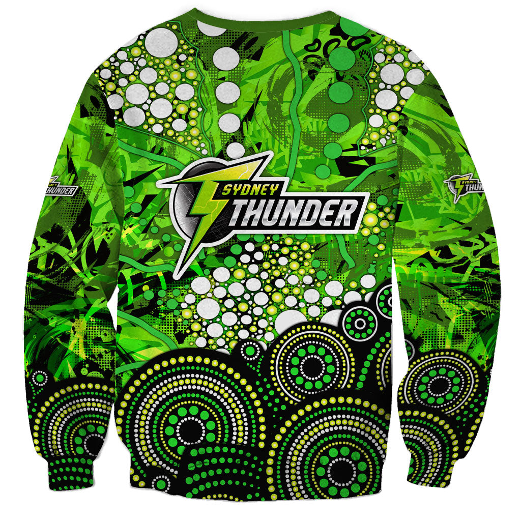 Sydney Thunder Sweatshirt Graffiti Urban Aboriginal Dot Abstract Design