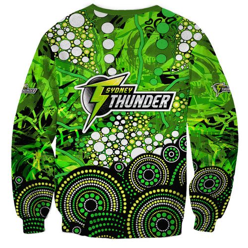 Sydney Thunder Sweatshirt Graffiti Urban Aboriginal Dot Abstract Design