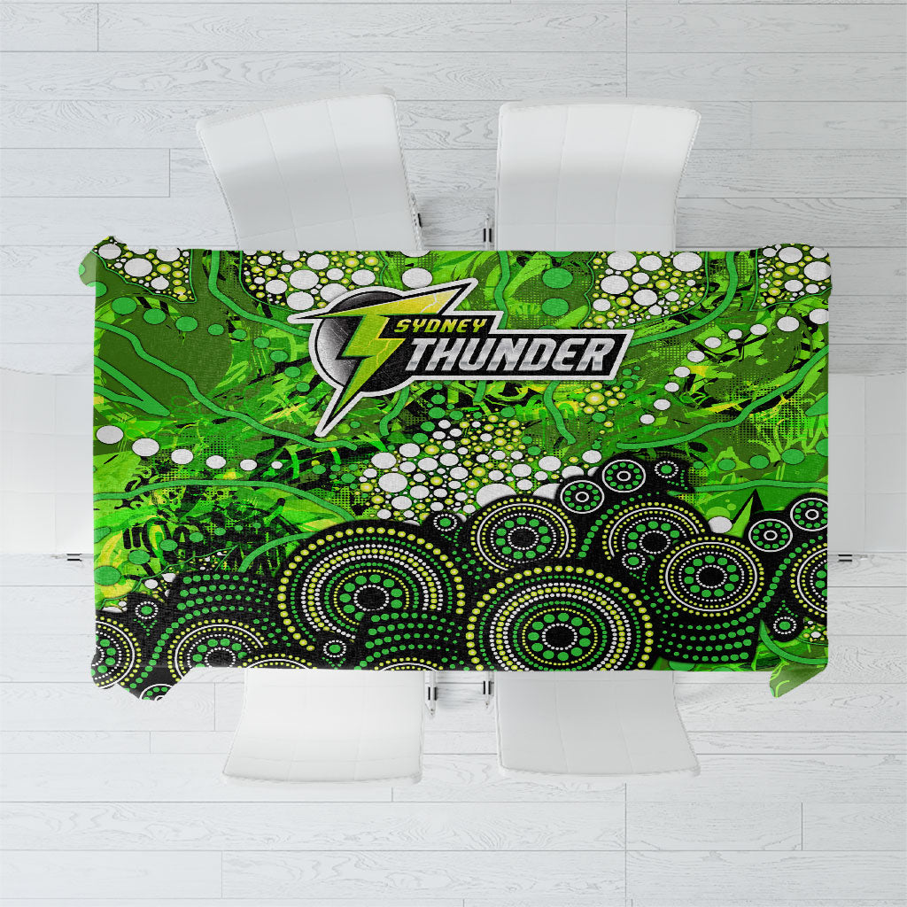 Sydney Thunder Tablecloth Graffiti Urban Aboriginal Dot Abstract Design