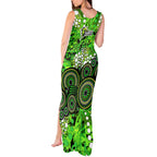 Sydney Thunder Tank Maxi Dress Graffiti Urban Aboriginal Dot Abstract Design