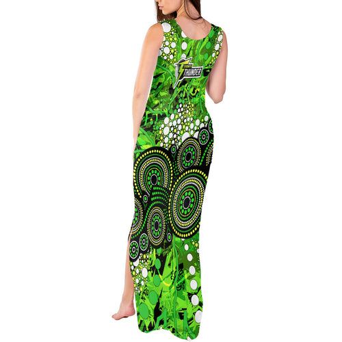 Sydney Thunder Tank Maxi Dress Graffiti Urban Aboriginal Dot Abstract Design