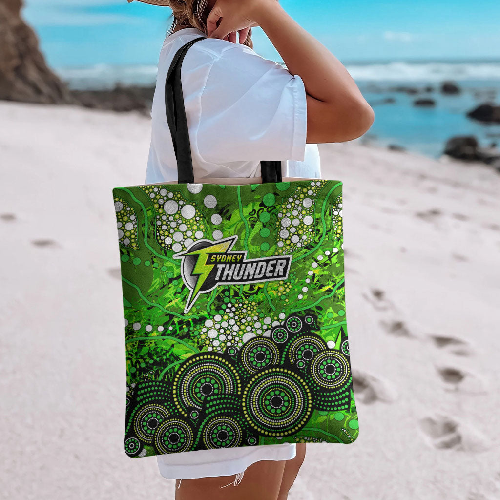 Sydney Thunder Tote Bag Graffiti Urban Aboriginal Dot Abstract Design