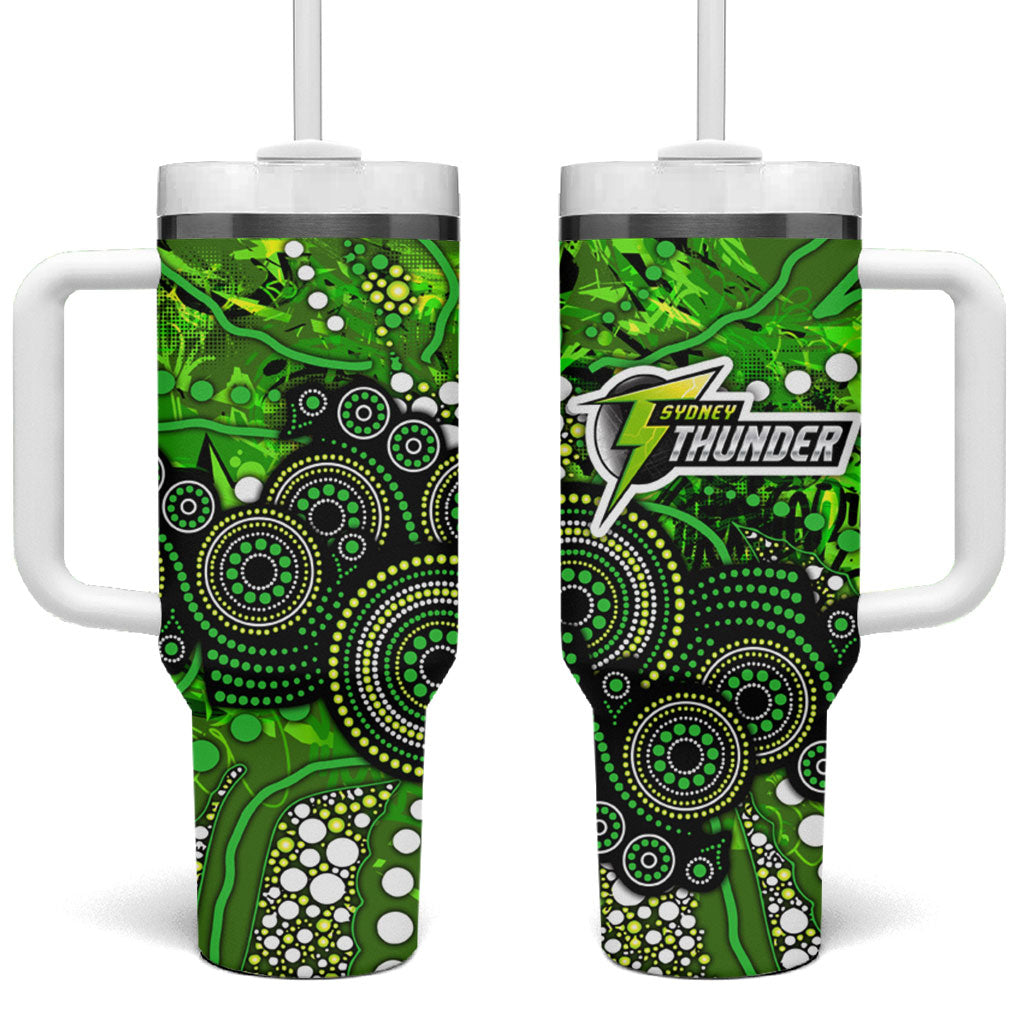 Sydney Thunder Tumbler With Handle Graffiti Urban Aboriginal Dot Abstract Design