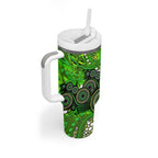 Sydney Thunder Tumbler With Handle Graffiti Urban Aboriginal Dot Abstract Design