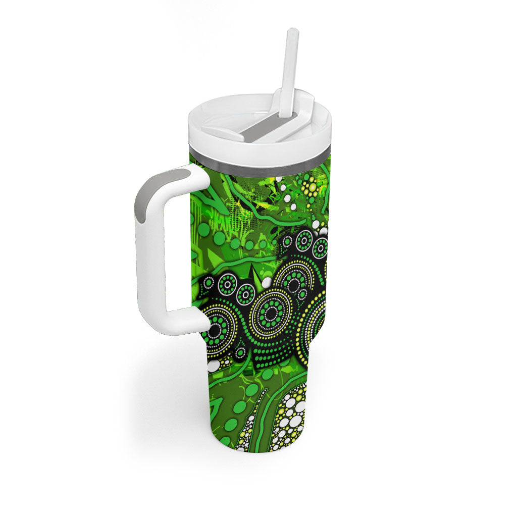 Sydney Thunder Tumbler With Handle Graffiti Urban Aboriginal Dot Abstract Design