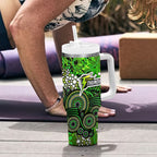 Sydney Thunder Tumbler With Handle Graffiti Urban Aboriginal Dot Abstract Design