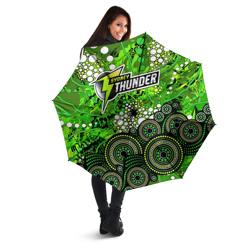 Sydney Thunder Umbrella Graffiti Urban Aboriginal Dot Abstract Design