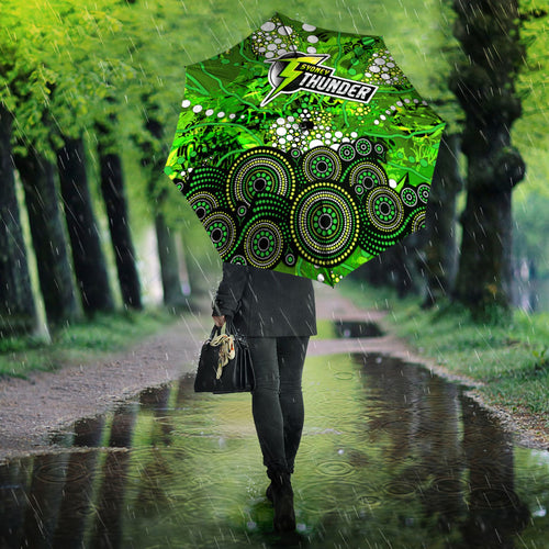 Sydney Thunder Umbrella Graffiti Urban Aboriginal Dot Abstract Design