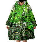 Sydney Thunder Wearable Blanket Hoodie Graffiti Urban Aboriginal Dot Abstract Design