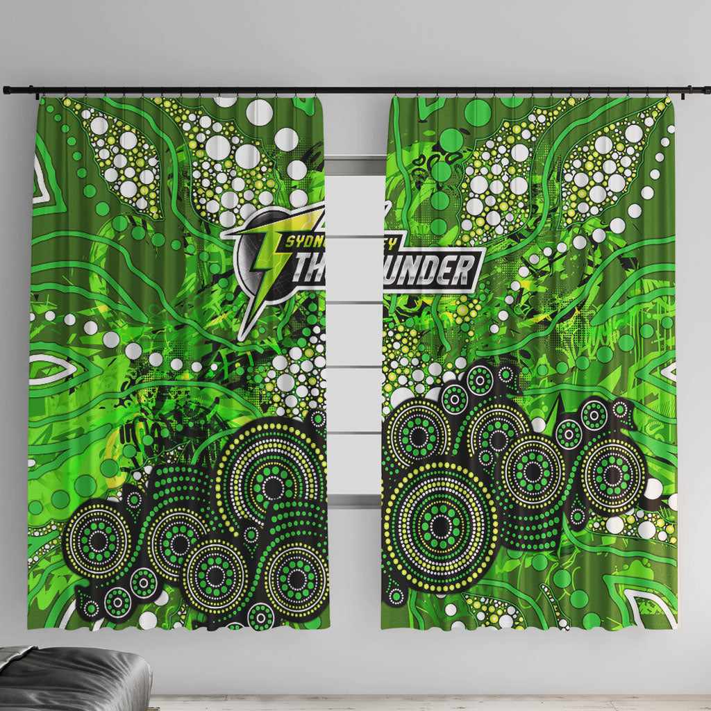Sydney Thunder Window Curtain Graffiti Urban Aboriginal Dot Abstract Design