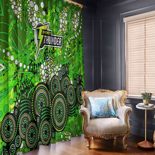 Sydney Thunder Window Curtain Graffiti Urban Aboriginal Dot Abstract Design