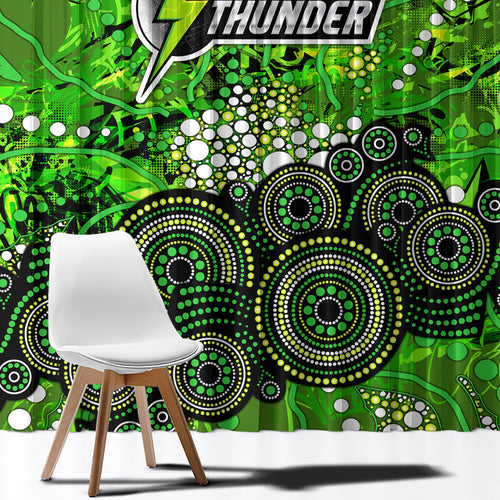 Sydney Thunder Window Curtain Graffiti Urban Aboriginal Dot Abstract Design