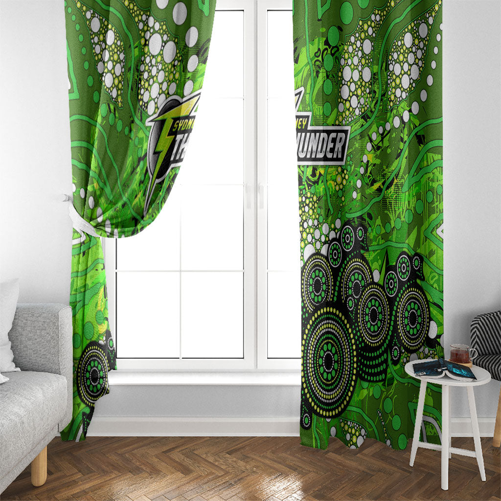 Sydney Thunder Window Curtain Graffiti Urban Aboriginal Dot Abstract Design