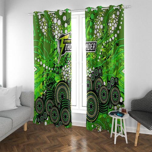 Sydney Thunder Window Curtain Graffiti Urban Aboriginal Dot Abstract Design