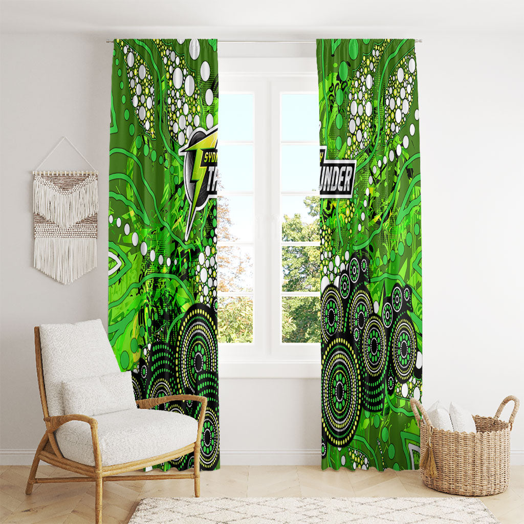 Sydney Thunder Window Curtain Graffiti Urban Aboriginal Dot Abstract Design