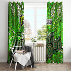 Sydney Thunder Window Curtain Graffiti Urban Aboriginal Dot Abstract Design