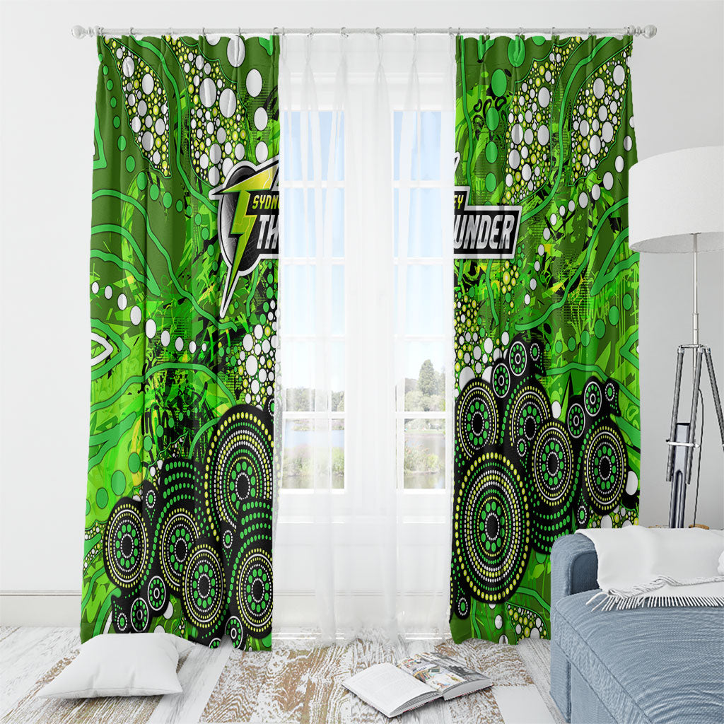 Sydney Thunder Window Curtain Graffiti Urban Aboriginal Dot Abstract Design