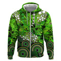 Sydney Thunder Zip Hoodie Graffiti Urban Aboriginal Dot Abstract Design