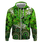 Sydney Thunder Zip Hoodie Graffiti Urban Aboriginal Dot Abstract Design