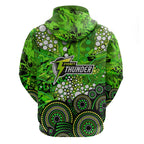 Sydney Thunder Zip Hoodie Graffiti Urban Aboriginal Dot Abstract Design
