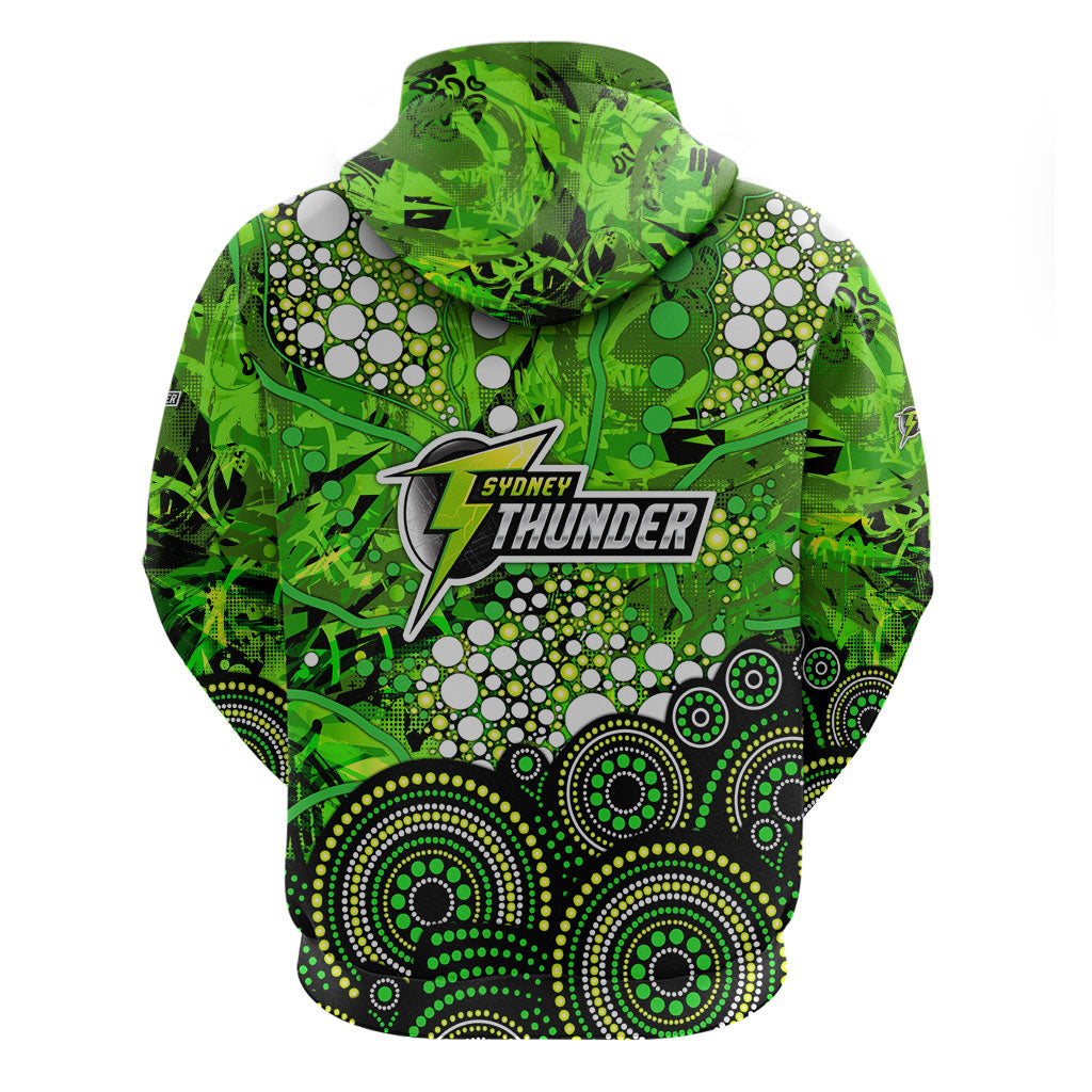 Sydney Thunder Zip Hoodie Graffiti Urban Aboriginal Dot Abstract Design
