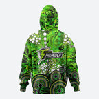 Sydney Thunder Zip Hoodie Graffiti Urban Aboriginal Dot Abstract Design