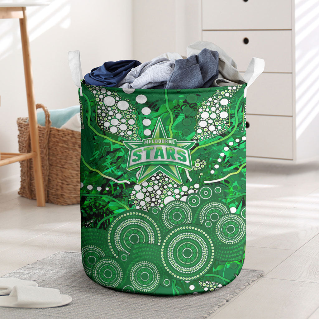 Melbourne Stars Laundry Basket Graffiti Urban Aboriginal Dot Abstract Design