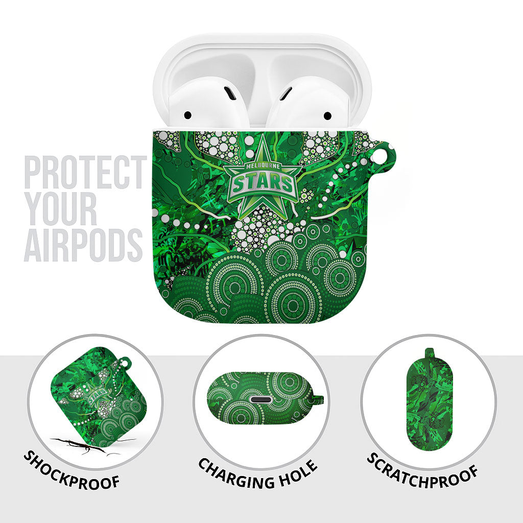 Melbourne Stars AirPods Case Graffiti Urban Aboriginal Dot Abstract Design