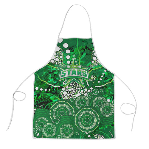 Melbourne Stars Apron Graffiti Urban Aboriginal Dot Abstract Design