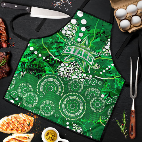 Melbourne Stars Apron Graffiti Urban Aboriginal Dot Abstract Design