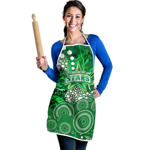 Melbourne Stars Apron Graffiti Urban Aboriginal Dot Abstract Design