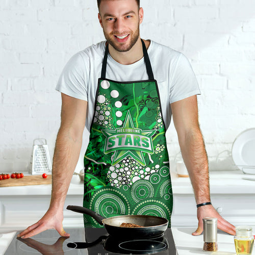 Melbourne Stars Apron Graffiti Urban Aboriginal Dot Abstract Design