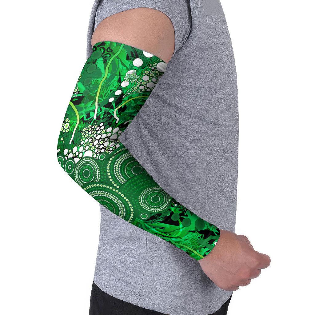 Melbourne Stars Arm Sleeves Graffiti Urban Aboriginal Dot Abstract Design