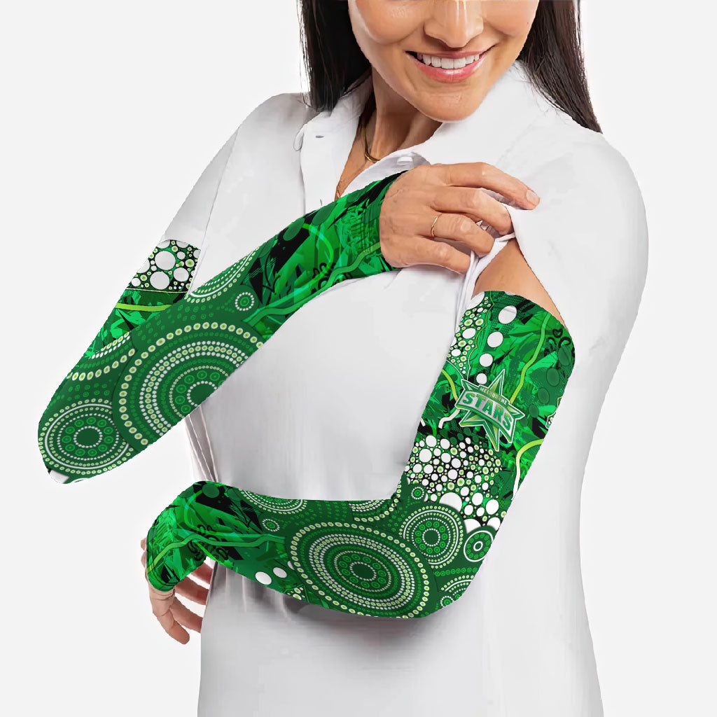 Melbourne Stars Arm Sleeves Graffiti Urban Aboriginal Dot Abstract Design